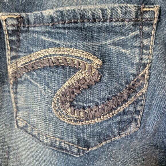 Silver Jeans Suki Women’s Size 14/31 Mid Slim Bootcut Medium Wash Denim Western - Picture 8 of 14